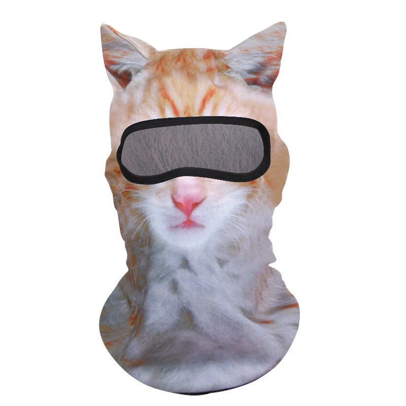 Cute Cat Balaclava Face Mask – 3D Animal Ski & Motorcycle Mask