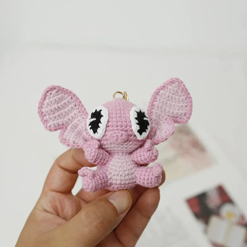 Handmade Crochet Stitch Keychain - Cute Bag Charm