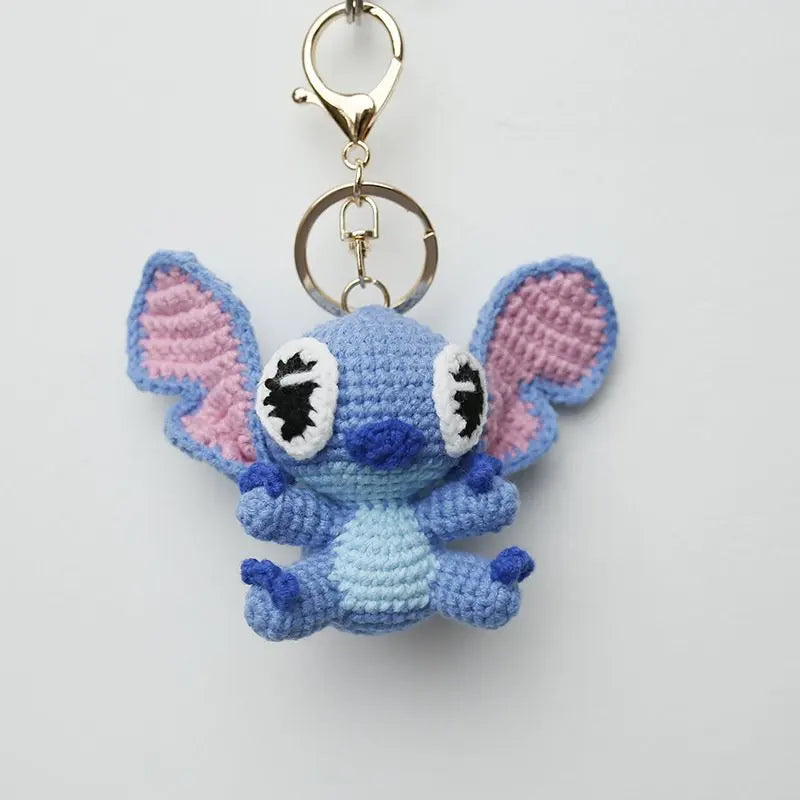 Handmade Crochet Stitch Keychain - Cute Bag Charm