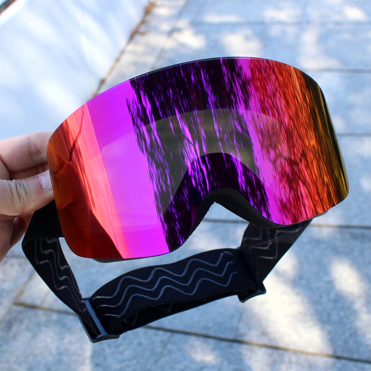 Anti-Fog Snow Goggles – UV400 Mirrored Ski Goggles