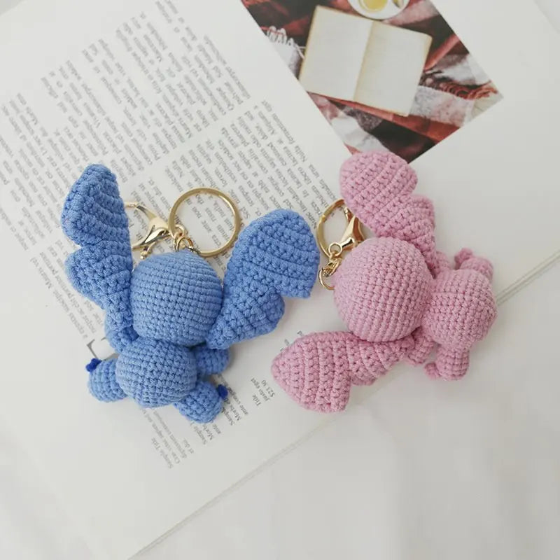 Handmade Crochet Stitch Keychain - Cute Bag Charm