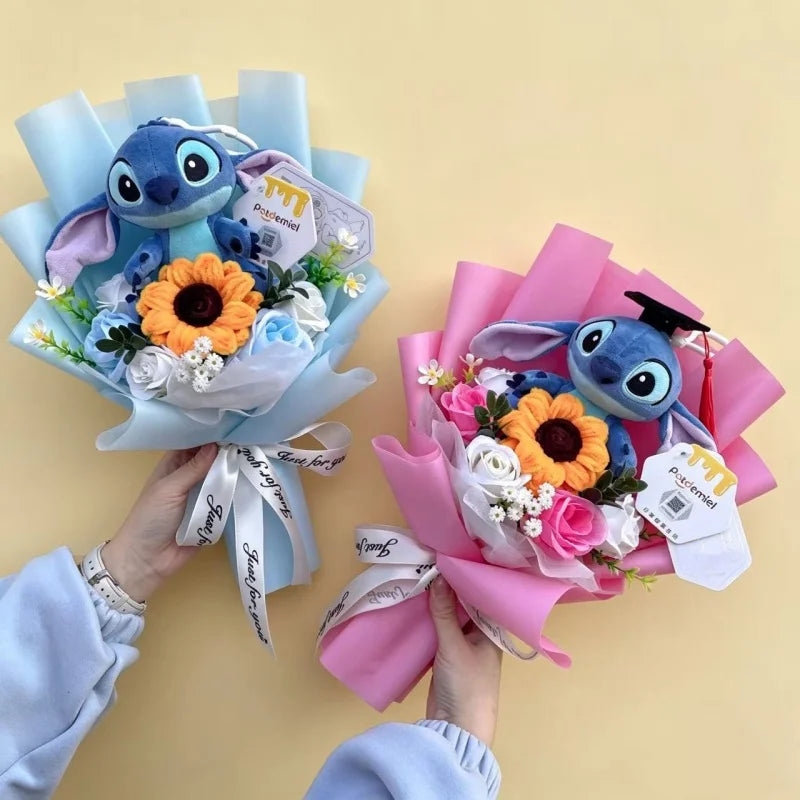 Stitch Plush Flower Bouquet - Birthday & Valentine's Gift