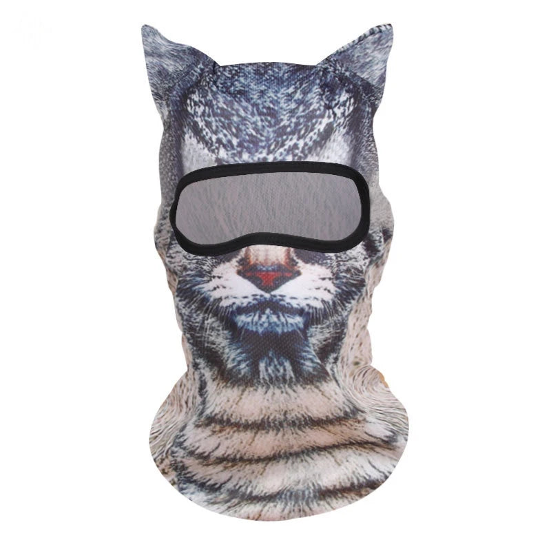 Cute Cat Balaclava Face Mask – 3D Animal Ski & Motorcycle Mask
