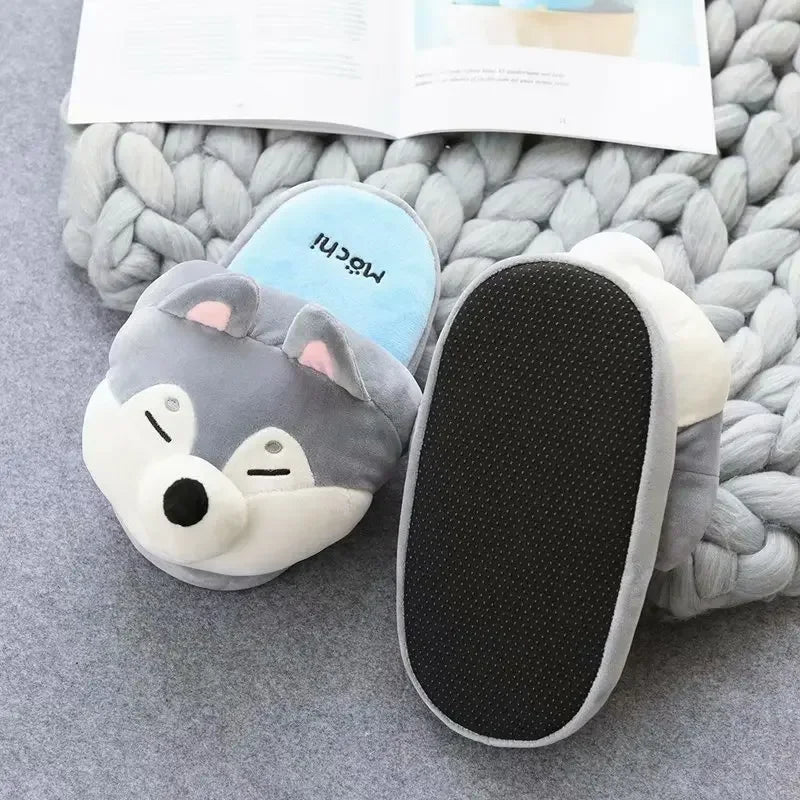 Cute Animal Plush Slippers - Warm Winter House Shoes