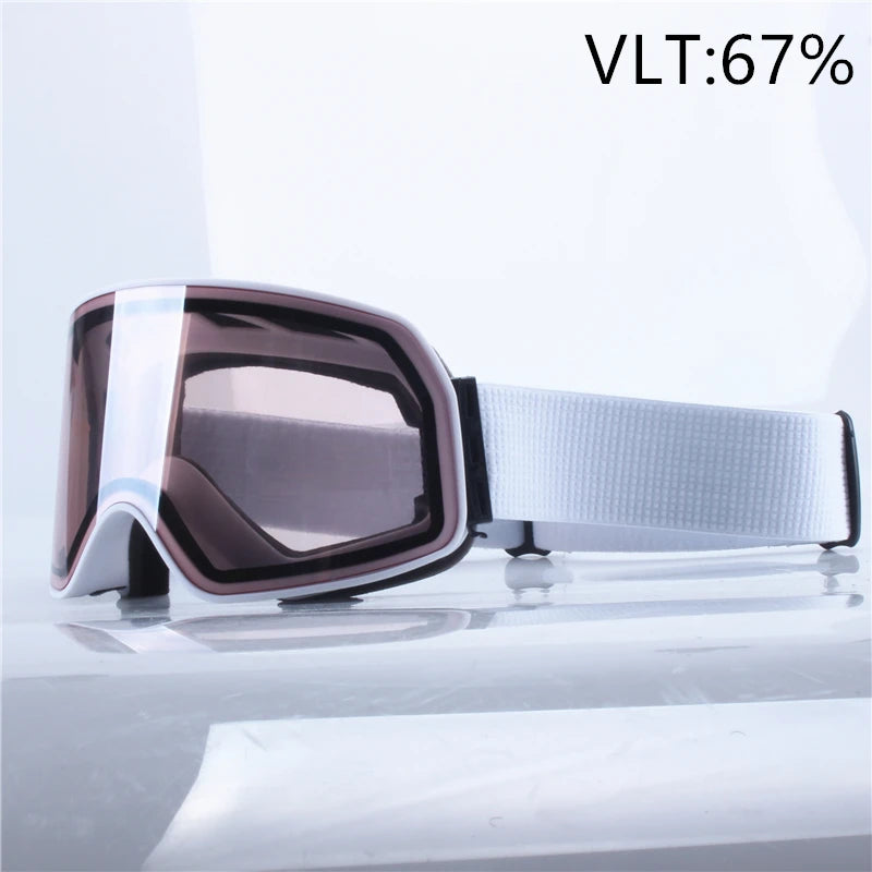 Anti-Fog Snow Goggles – UV400 Mirrored Ski Goggles