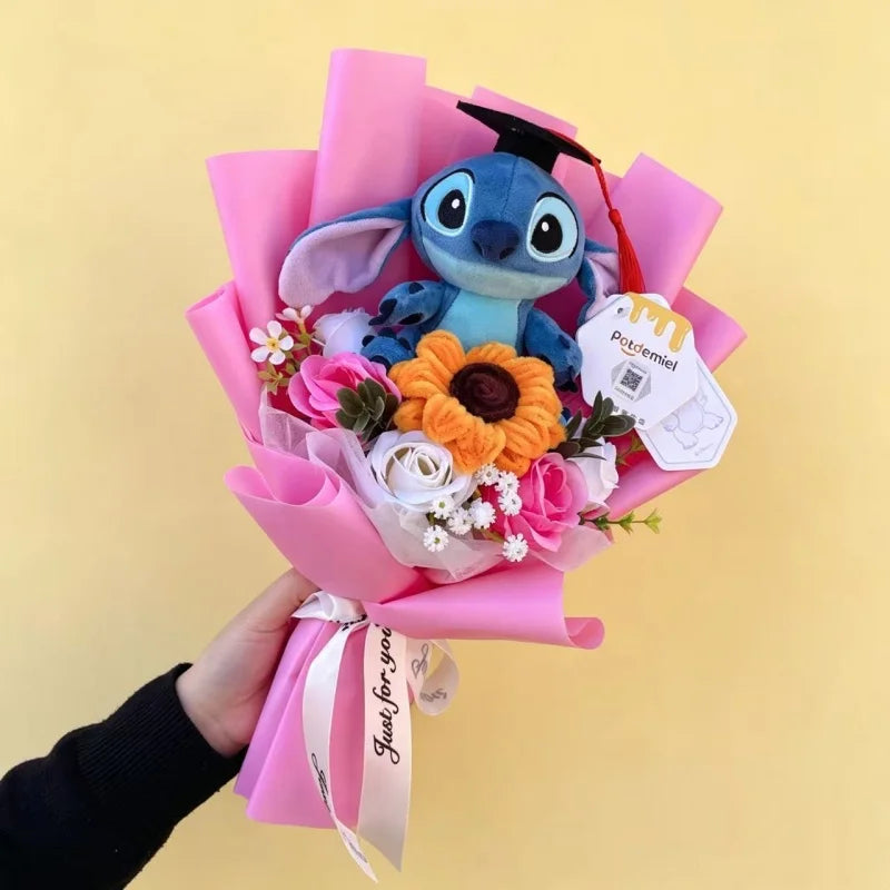 Stitch Plush Flower Bouquet - Birthday & Valentine's Gift