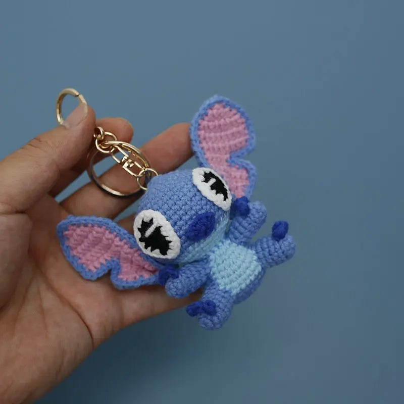 Handmade Crochet Stitch Keychain - Cute Bag Charm