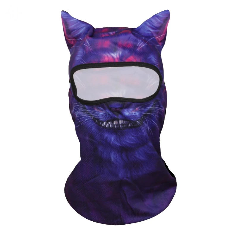 Cute Cat Balaclava Face Mask – 3D Animal Ski & Motorcycle Mask