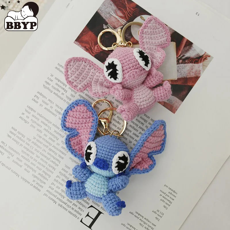 Handmade Crochet Stitch Keychain - Cute Bag Charm
