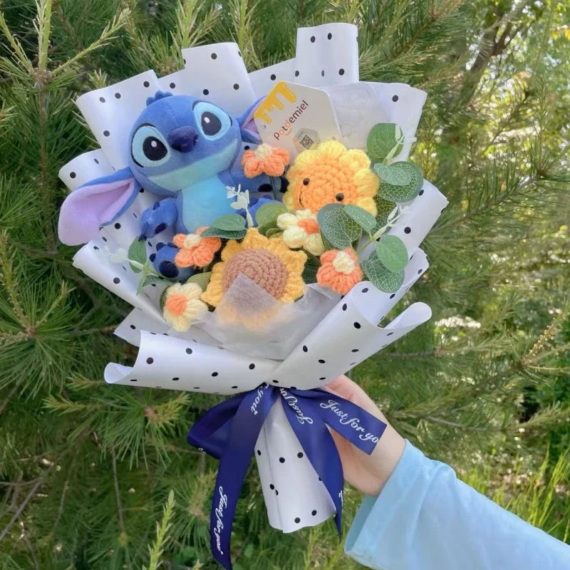 Stitch Plush Flower Bouquet - Birthday & Valentine's Gift