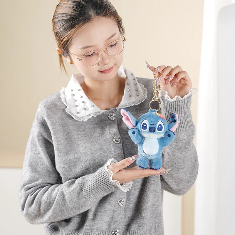 Mini Stitch Plush Keychain - Cute Bag Charm