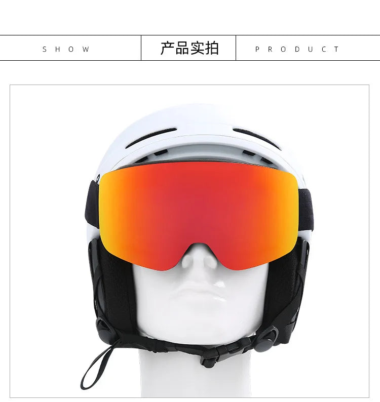 Anti-Fog Snow Goggles – UV400 Mirrored Ski Goggles