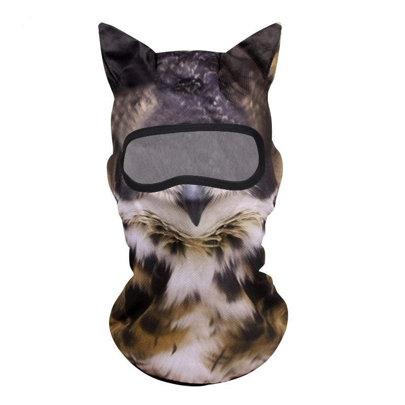 Cute Cat Balaclava Face Mask – 3D Animal Ski & Motorcycle Mask