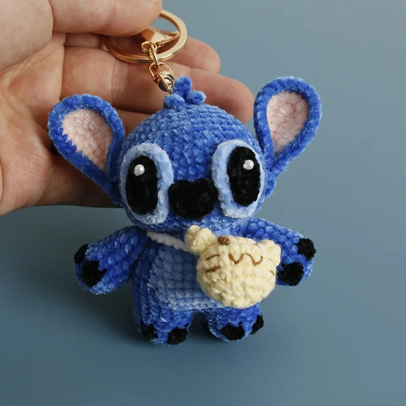 Handmade Crochet Stitch Keychain - Cute Bag Charm