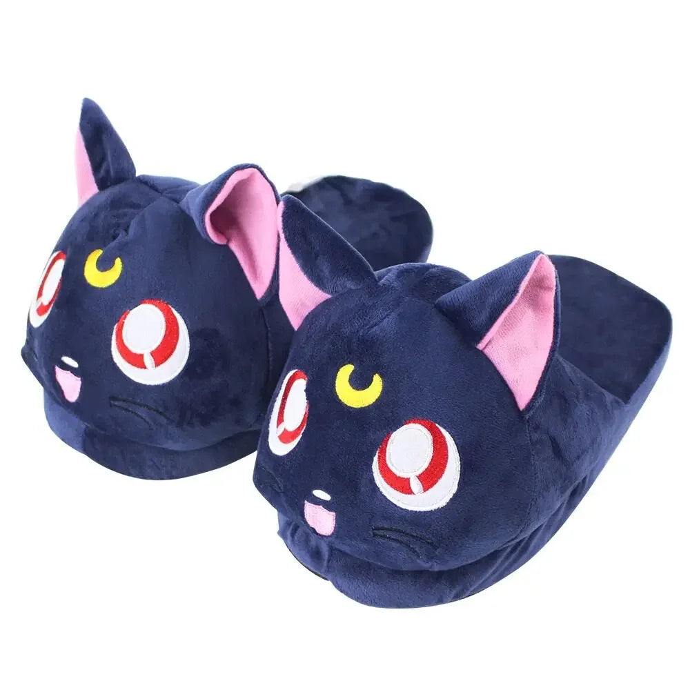 Cute Animal Plush Slippers - Warm Winter House Shoes