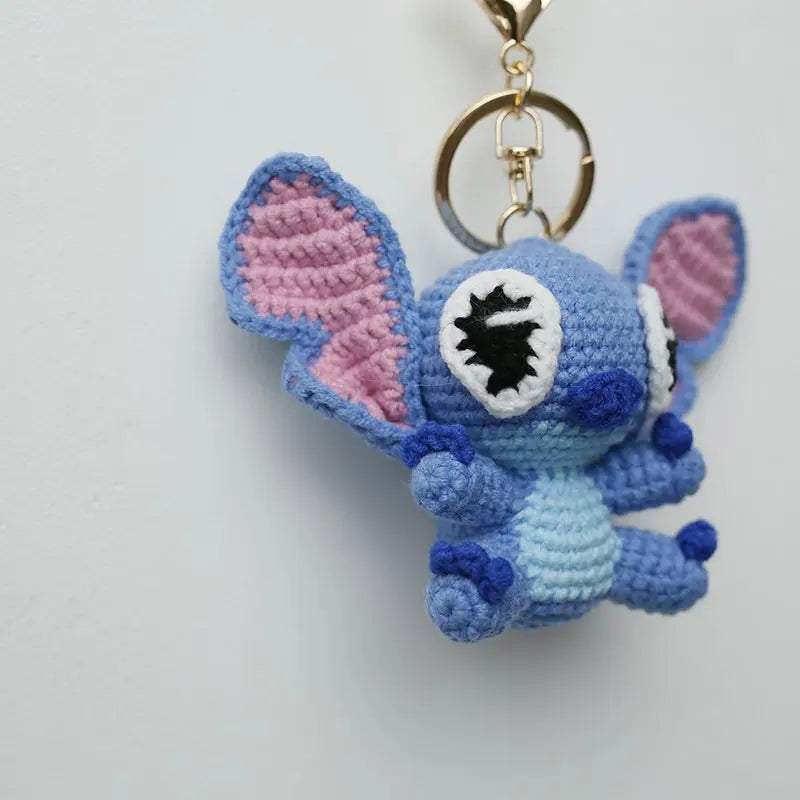 Handmade Crochet Stitch Keychain - Cute Bag Charm