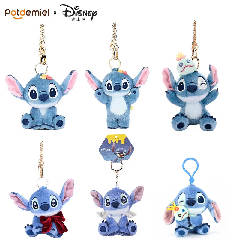 Mini Stitch Plush Keychain - Cute Bag Charm