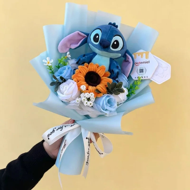 Stitch Plush Flower Bouquet - Birthday & Valentine's Gift