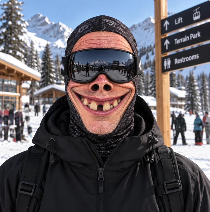 Funny Face Balaclava Ski Mask