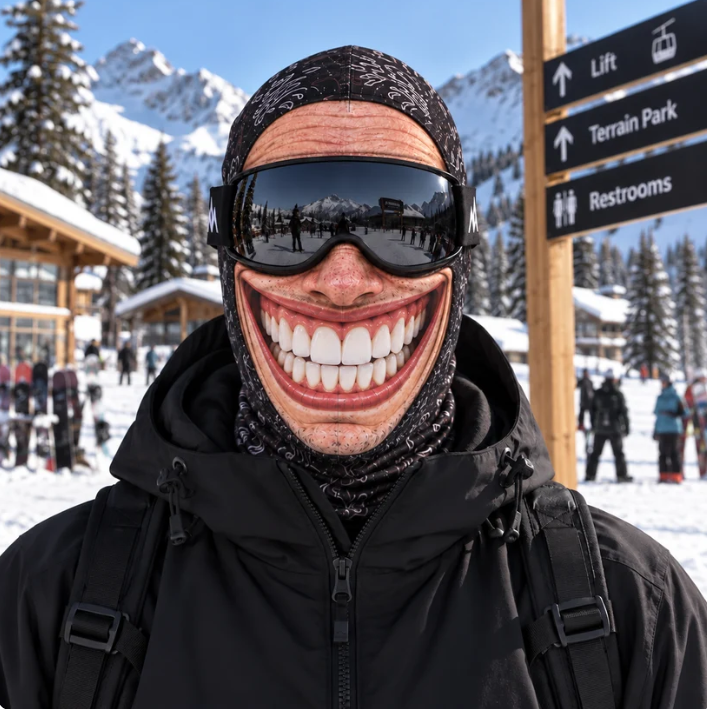 Funny Face Balaclava Ski Mask