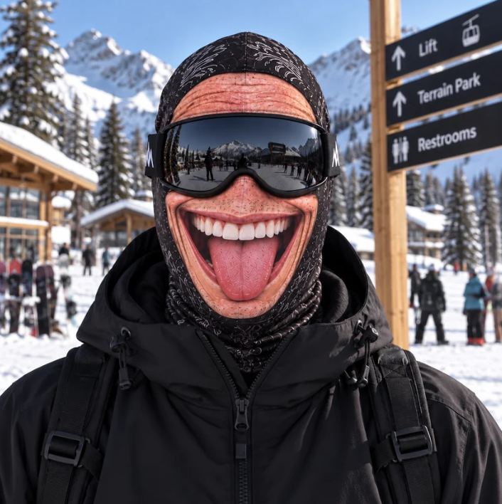 Funny Face Balaclava Ski Mask