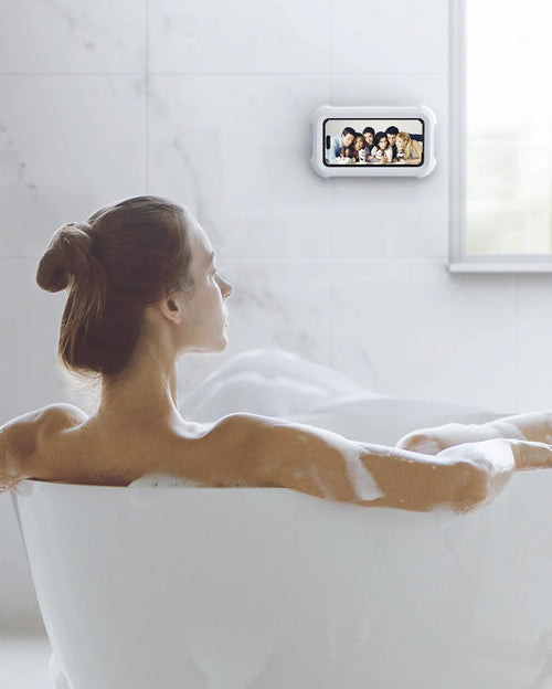 Enjoy Music & Videos in the Shower — Waterproof Phone Holder for Total Peace of Mind