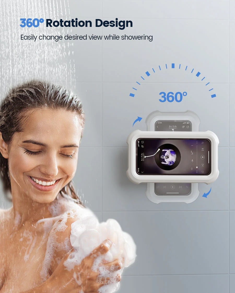 Enjoy Music & Videos in the Shower — Waterproof Phone Holder for Total Peace of MindEnjoy Music & Videos in the Shower — Waterproof Phone Holder for Total Peace of Mind